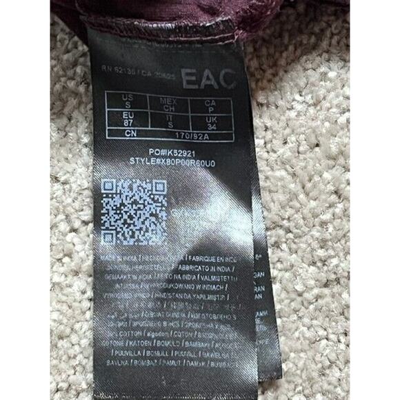 Guess Shirt Mens S Blended Fabric V Neck Short Sleeve Colorblock Red - Picture 6 of 7